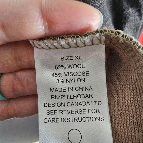 Susan Bristol Wool Blend Open Long Cardigan Jacket Sz XL Brown Tan Quiet Luxury - Picture 7 of 10